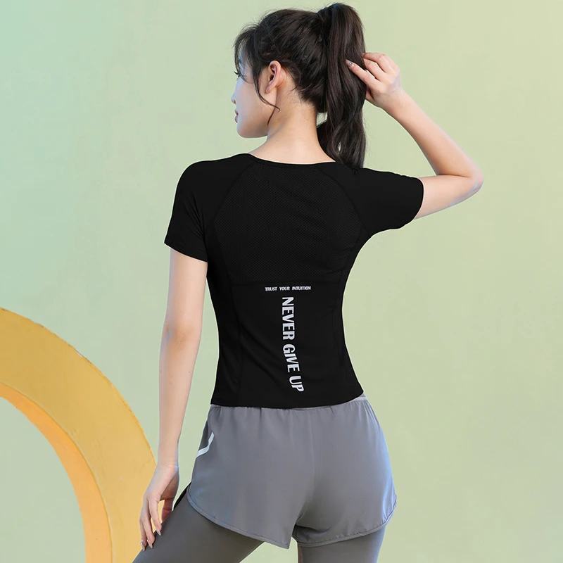 夏季专业瑜伽短袖宽松健身裤显瘦运动速干透气套装女户外跑步服