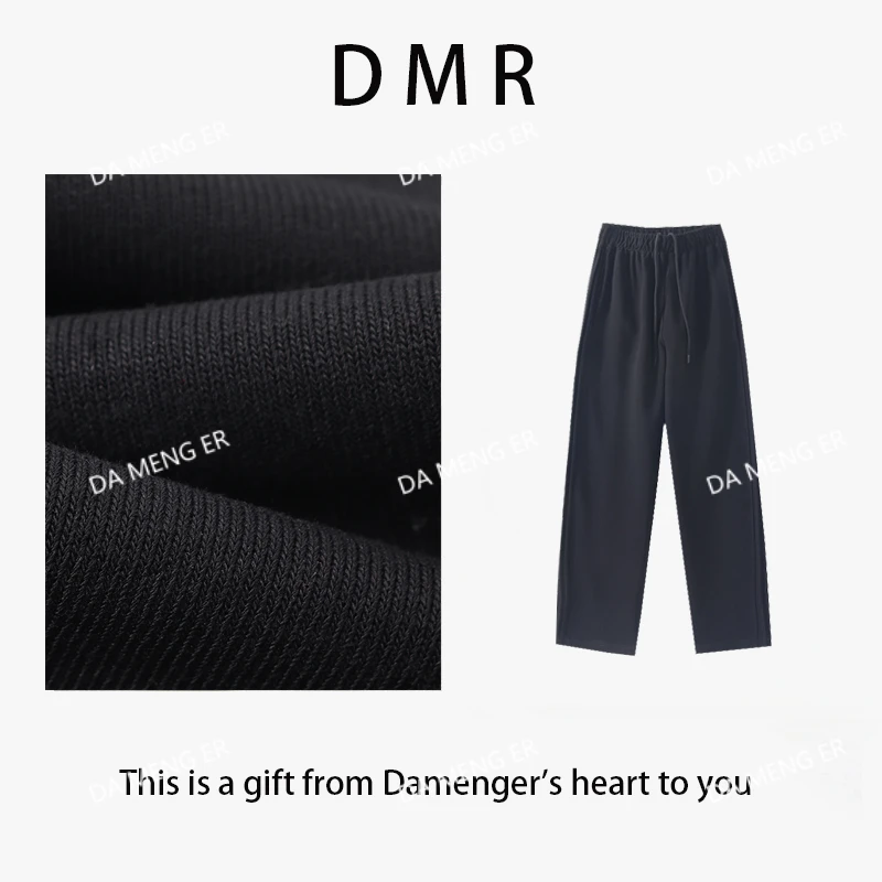 （自由派）新款重磅手工立体杆设计 随性松紧腰抽绳阔腿香蕉裤7003