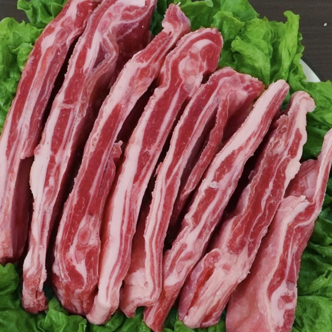 穆祥源羔羊肋排清真羊排原切1kg*2袋共4斤（顺丰包邮）