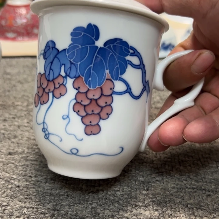 杯臧*辉景德镇陶瓷釉中彩办公杯