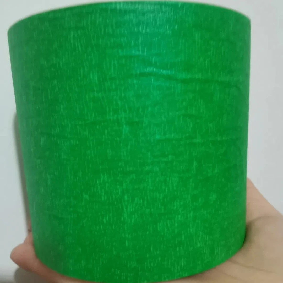 外墙真石漆分色专用美纹纸，粘性强，十公分绿色美纹纸36卷一箱