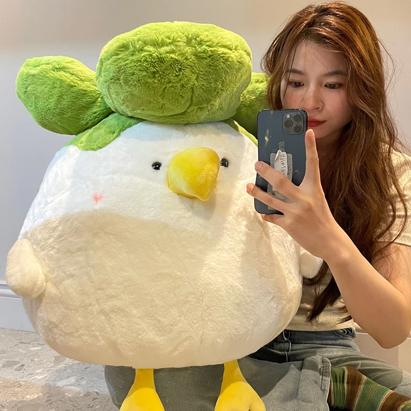 菜鸡玩偶公仔小鸟毛绒玩具女孩可爱布娃娃睡觉抱枕男女生生日礼物
