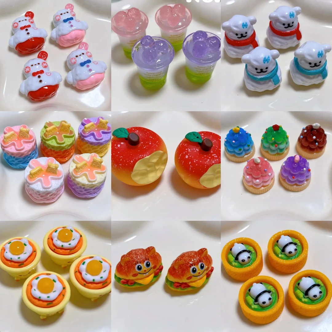 【定制食玩12-1上新】树脂食玩配件DIY手作创意纸杯蛋糕装饰奶油胶