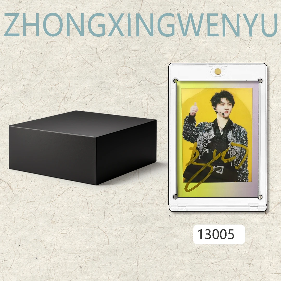 13005【马嘉祺】正品签名拍立得相片 马卡龙边框