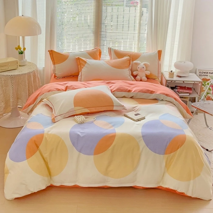 80支高支高密纯棉全棉四件套可裸睡亲肤透气不是纯棉假一罚四