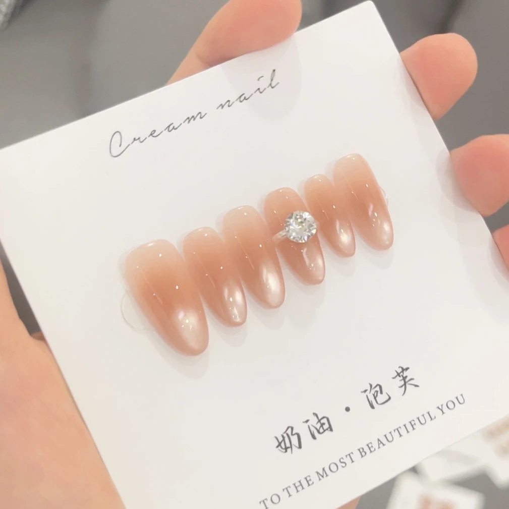 【咏爱】施家华戒指美甲纯手工手工穿戴甲（12个甲片）