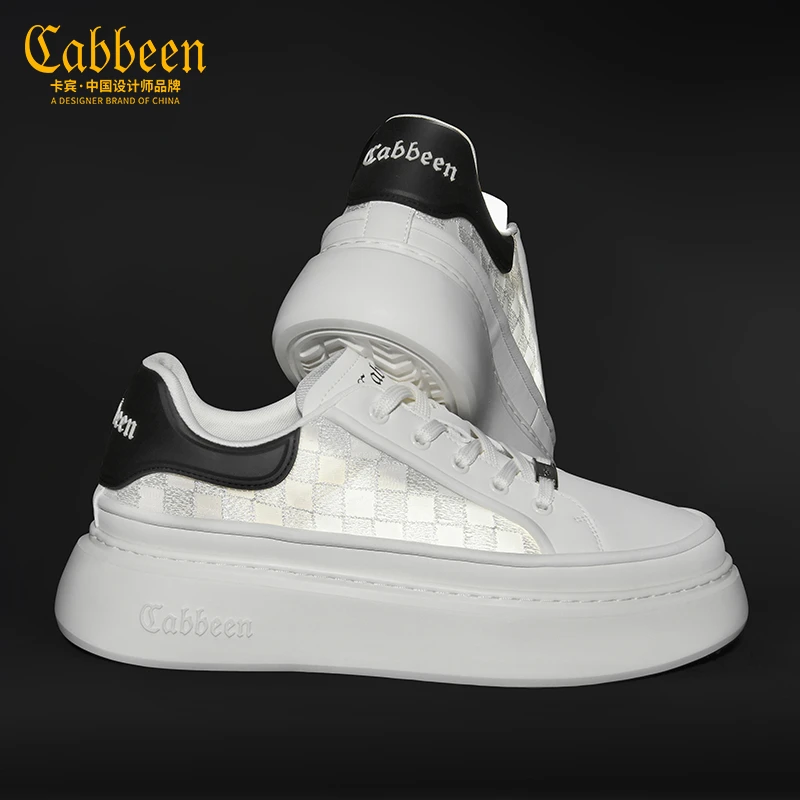 卡宾男鞋板鞋2025风感波粒潮流设计感小众潮百搭休闲鞋子小白鞋