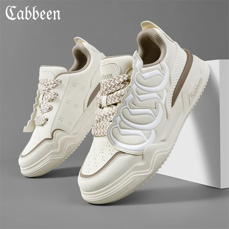 卡宾潮鞋板鞋男2024新款夏季潮百搭男鞋低帮运动休闲鞋男士面包鞋