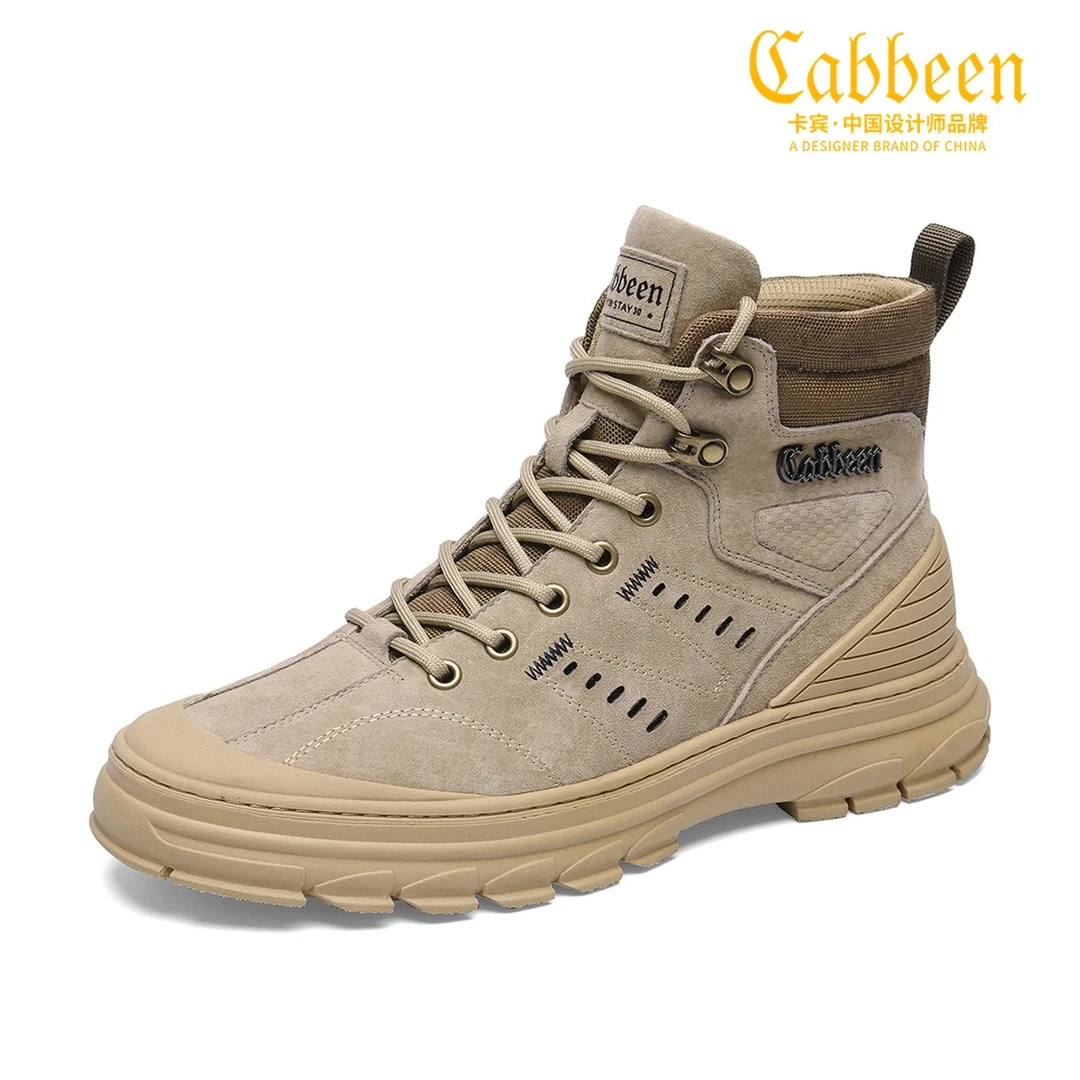 Cabbeen/卡宾3224204275新款网红爆款保暖冬季短靴英伦风工装靴子