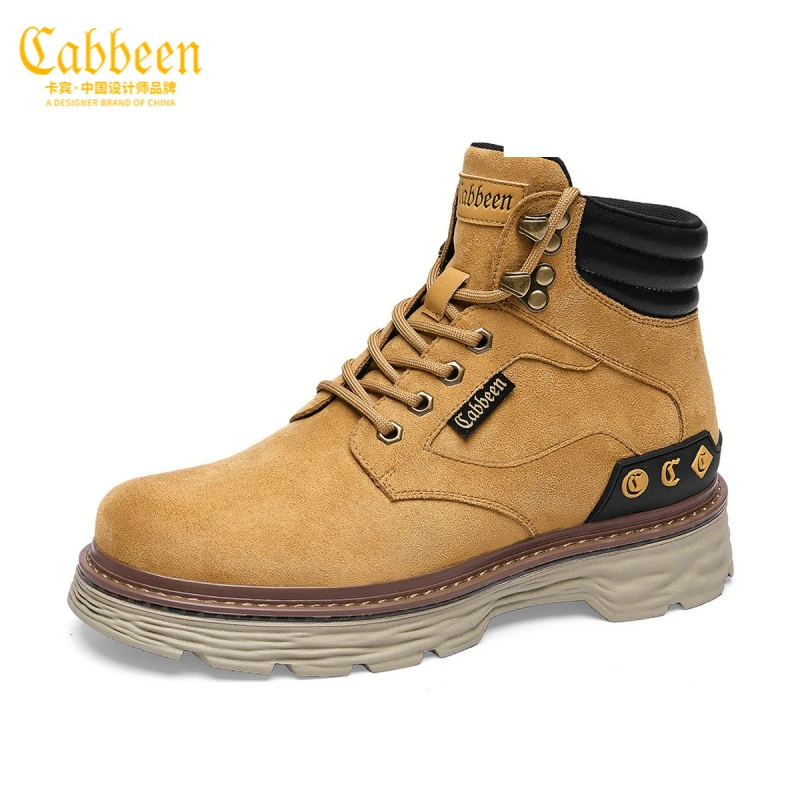 Cabbeen/卡宾3224204273新款网红爆款保暖冬季短靴英伦风工装靴子