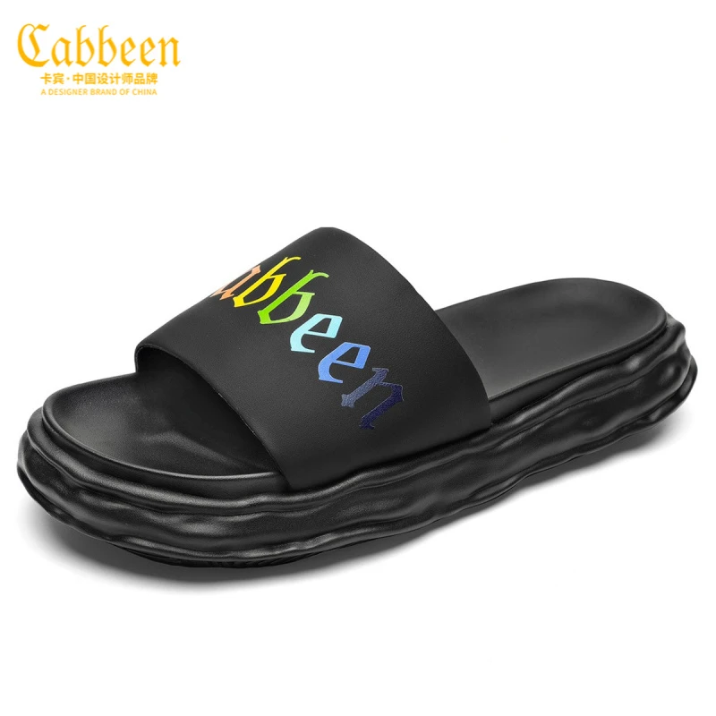 Cabbeen/卡宾凉鞋男士沙滩鞋潮流时尚男鞋一字拖人字拖夏季外穿