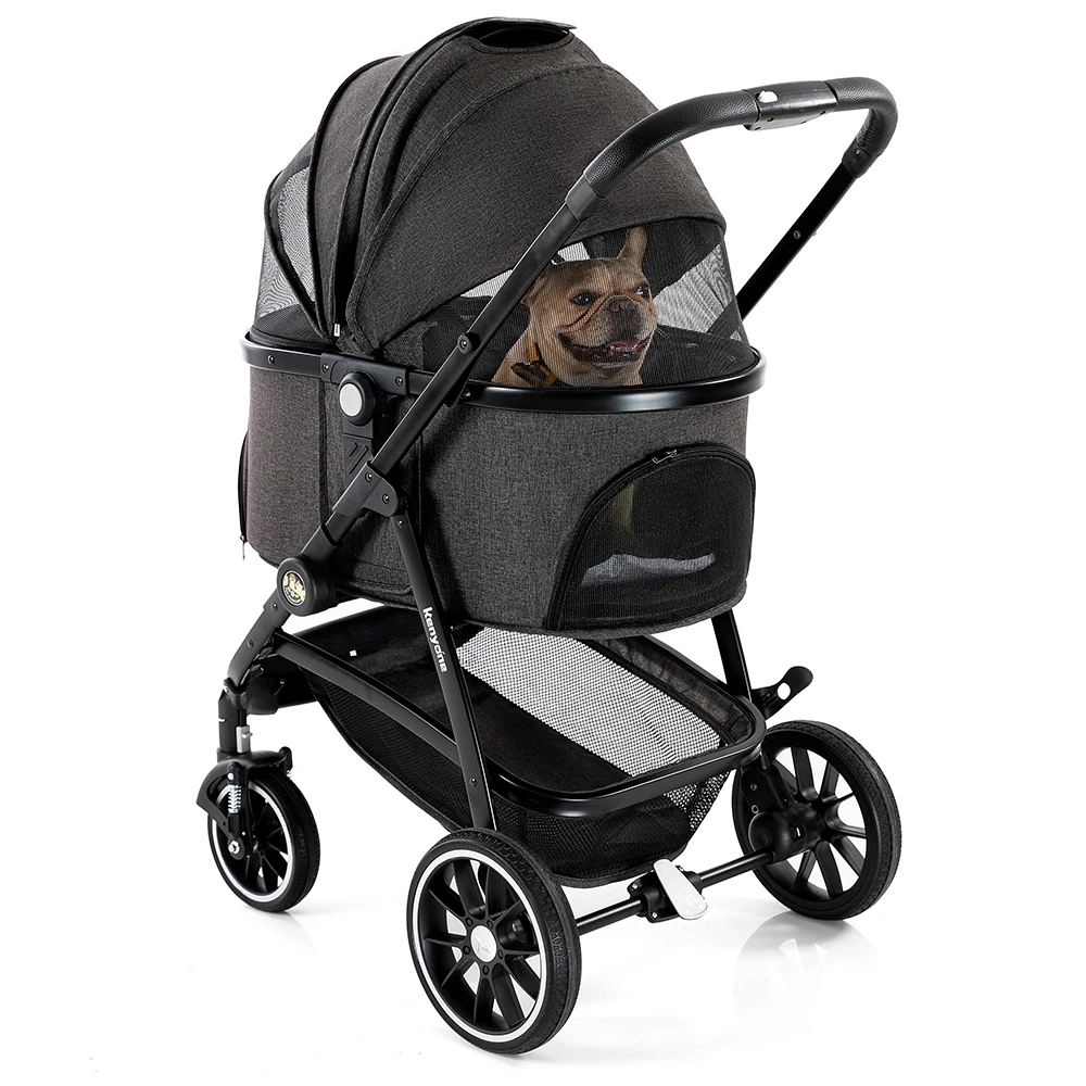 品牌高端多功能提篮可分离式轻便透气萌宠大容量宠物推车