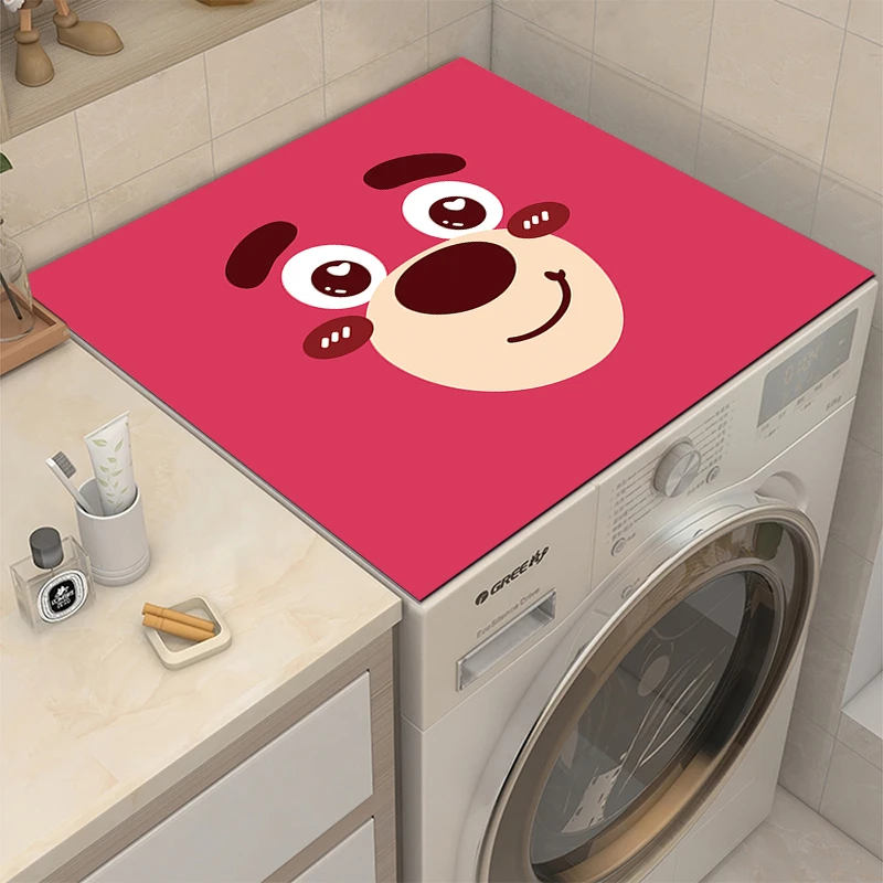 硅藻泥家用清新ins冰箱防滑垫床头柜盖巾可爱滚筒式洗衣机垫简约