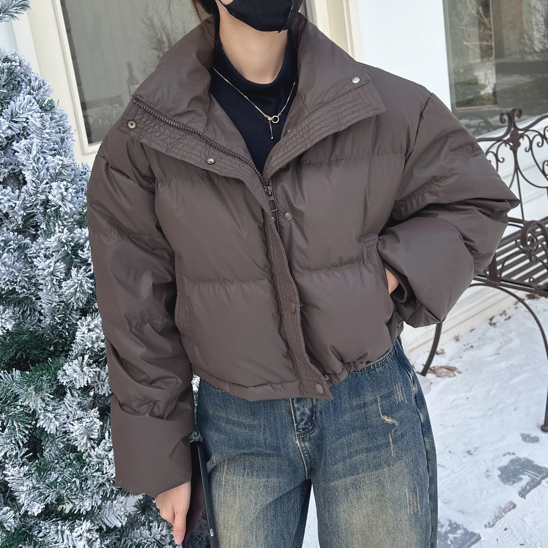 2023冬装新款女士棉衣棉服短款小个子外套棉袄面包服加绒加厚