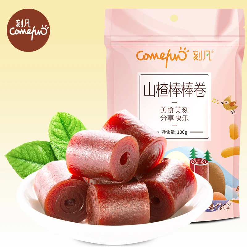 刻凡山楂卷100g*1袋装山楂干糕果脯蜜饯果丹皮休闲宿舍耐吃小零食