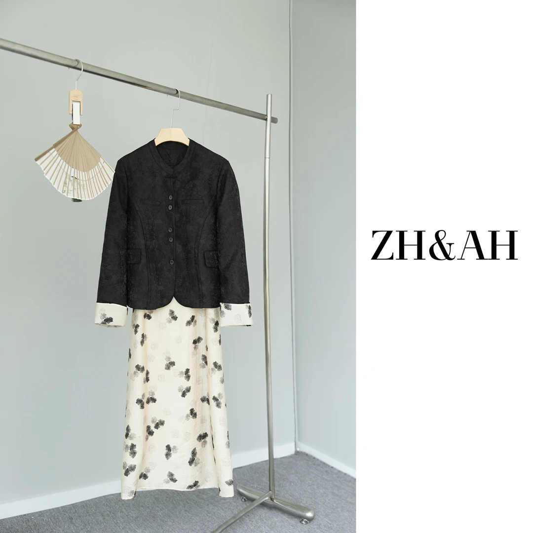 ZH&AH【东方神韵】秋季新款时尚气质百搭孕期莱赛尔天丝新中式套装