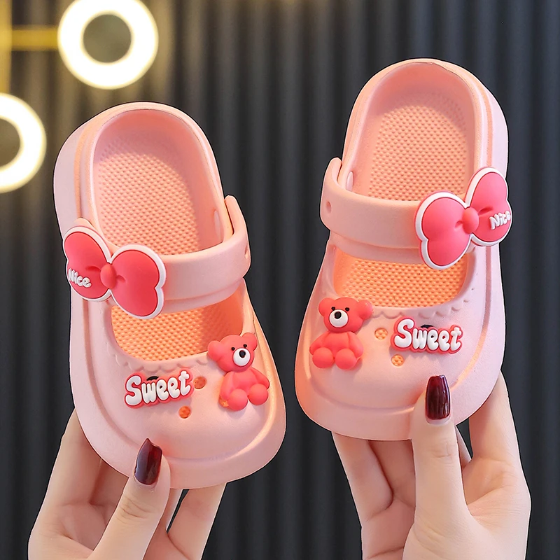 EVA女童凉拖鞋夏季踩屎感公主款防滑软底宝宝家居小女孩可爱凉鞋