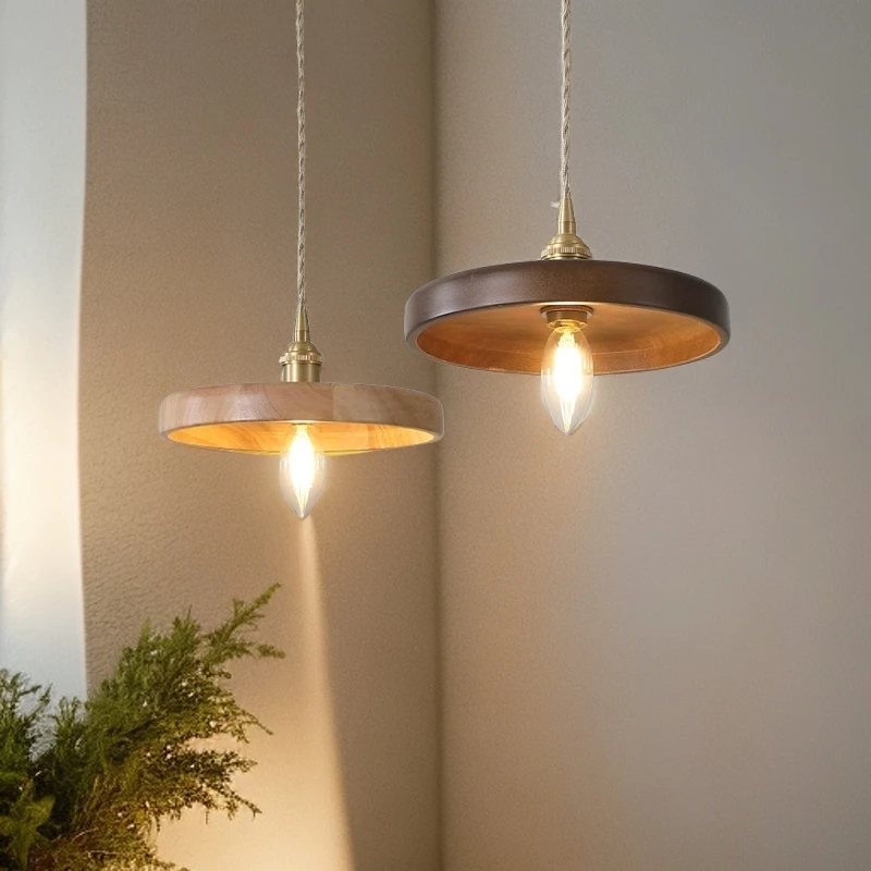 vintage中古风餐厅吊灯美式现代简约侘寂日式风书房小吊灯床头灯