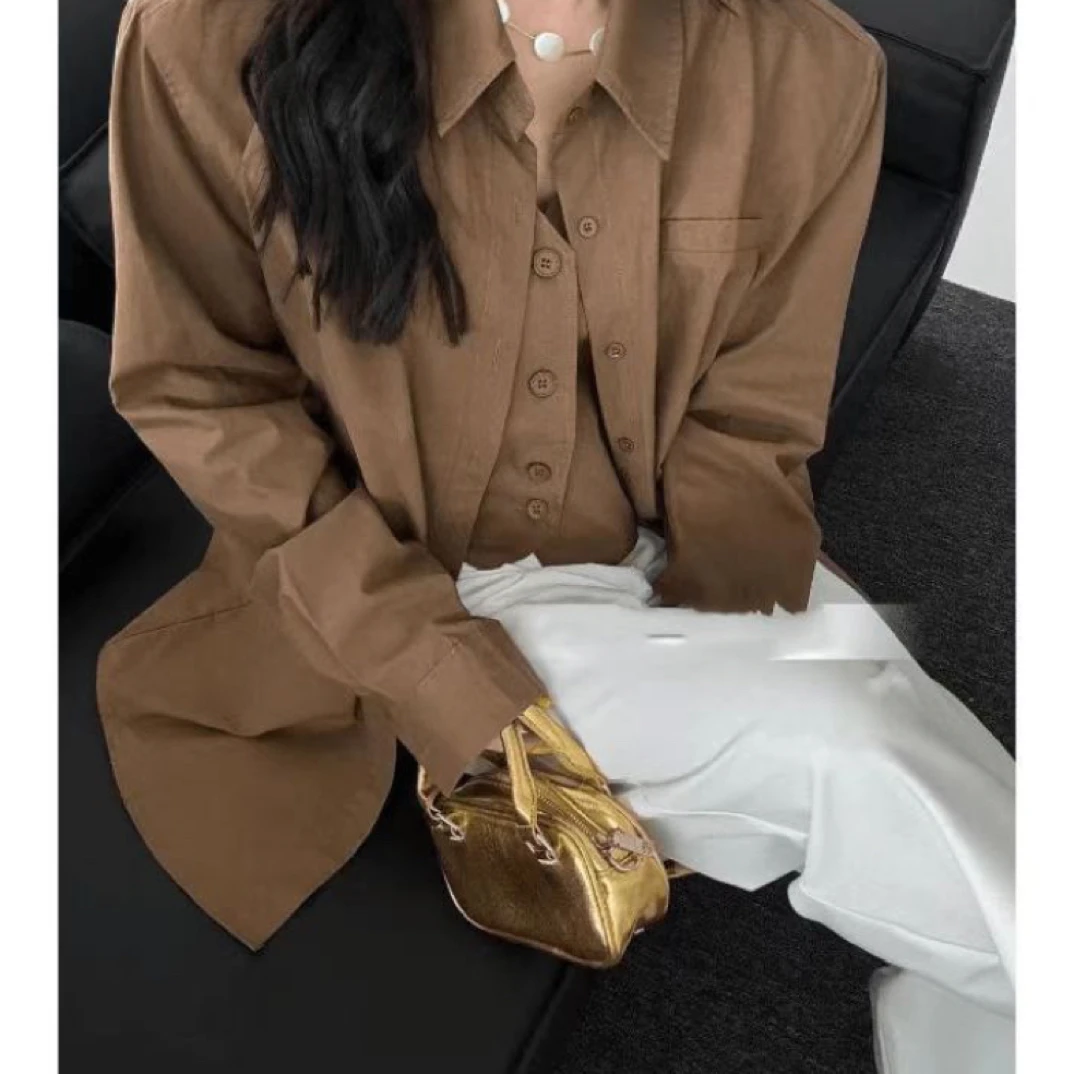 大萍子家衬衫假两件