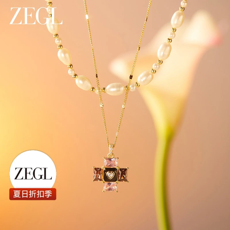 【ZEGL夏日折扣】设计师轻中古项链简约轻奢百搭小众饰品