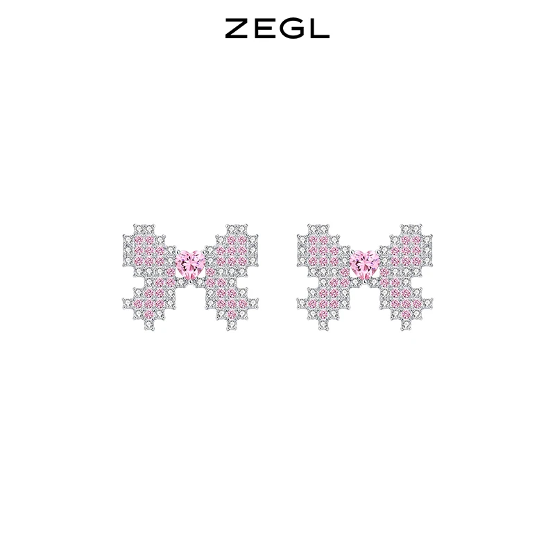 【ZEGL夏日折扣】设计师款幻蝶心语蝴蝶结耳环百搭小众饰品