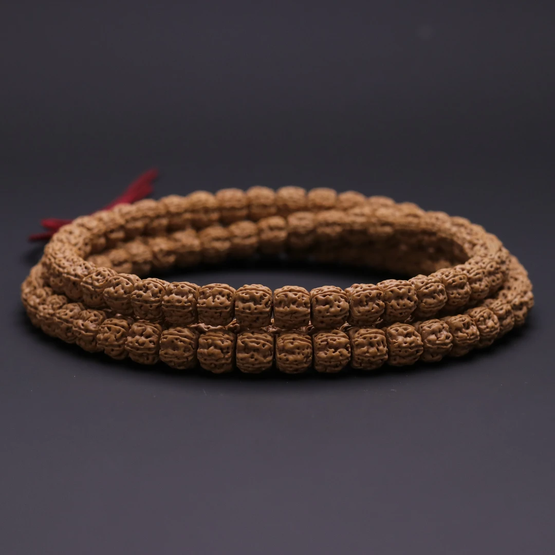 S6385【天子】工作室定制藏式盘龙小金刚108文玩手串（送工具）