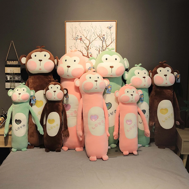 呆呆猴抱枕柔软舒适毛绒玩具卧室公仔陪睡玩偶生日礼物时尚动物