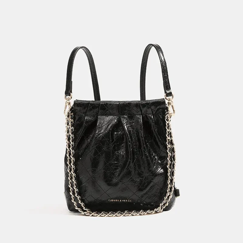 CLEVER【新年礼物】秋冬新款迷你流浪包单肩斜挎双肩包百搭包包