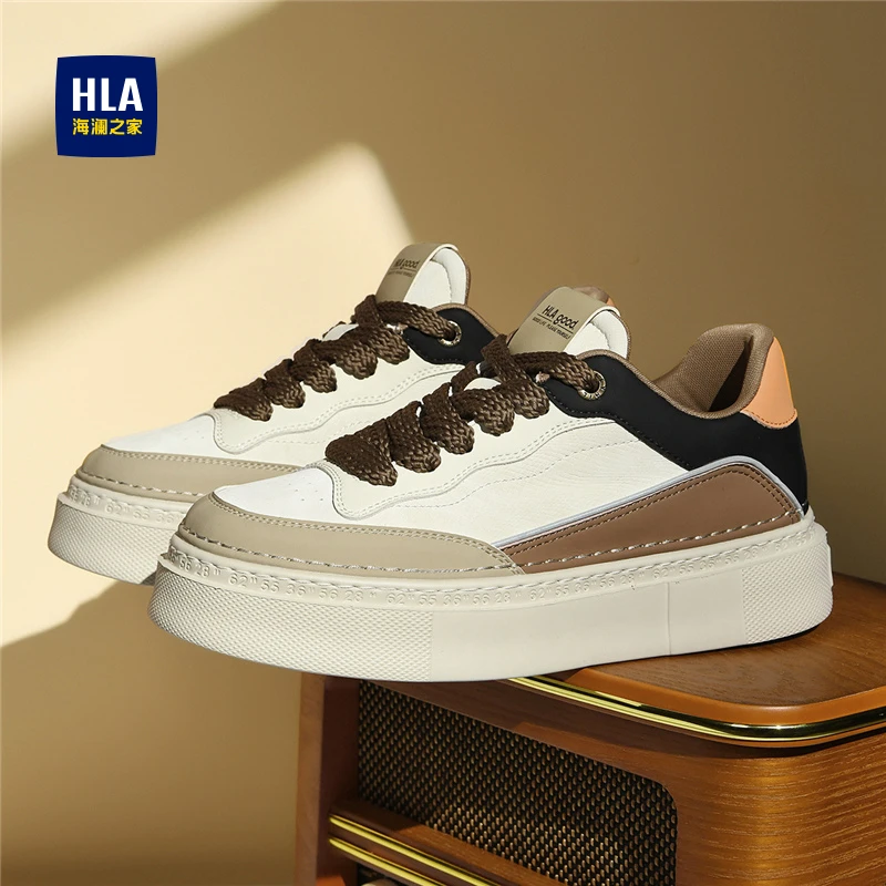 海澜之家男鞋秋季新款2025爆款休闲男鞋百搭厚底潮流运动休闲板鞋