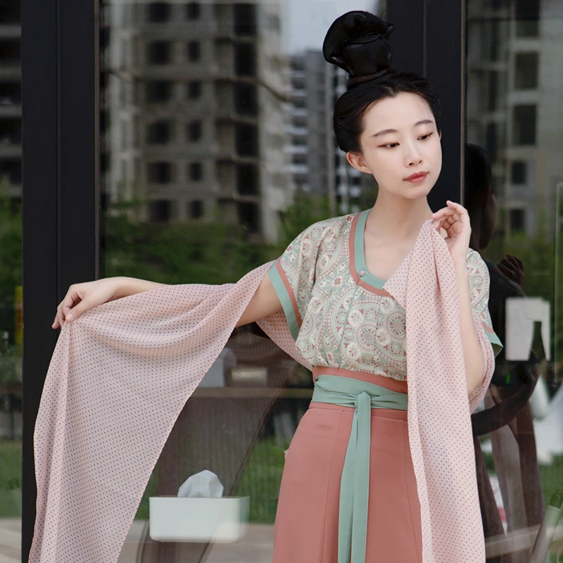 【达人专属】晴山背子汉元素汉服夏季国风古风日常古装春夏款仙气