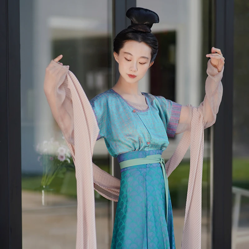 披帛腰带合集晕染小花枣红腰带将军令汉服日常仙气中国风飘逸