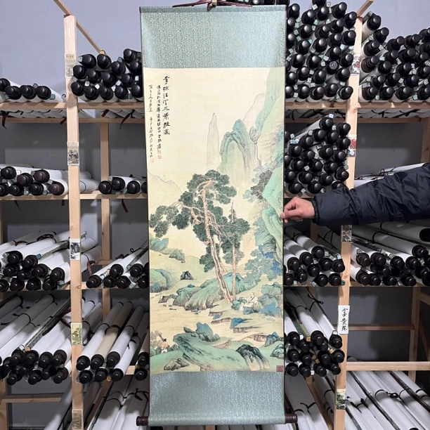 李检法卷轴画（宽47，高140）