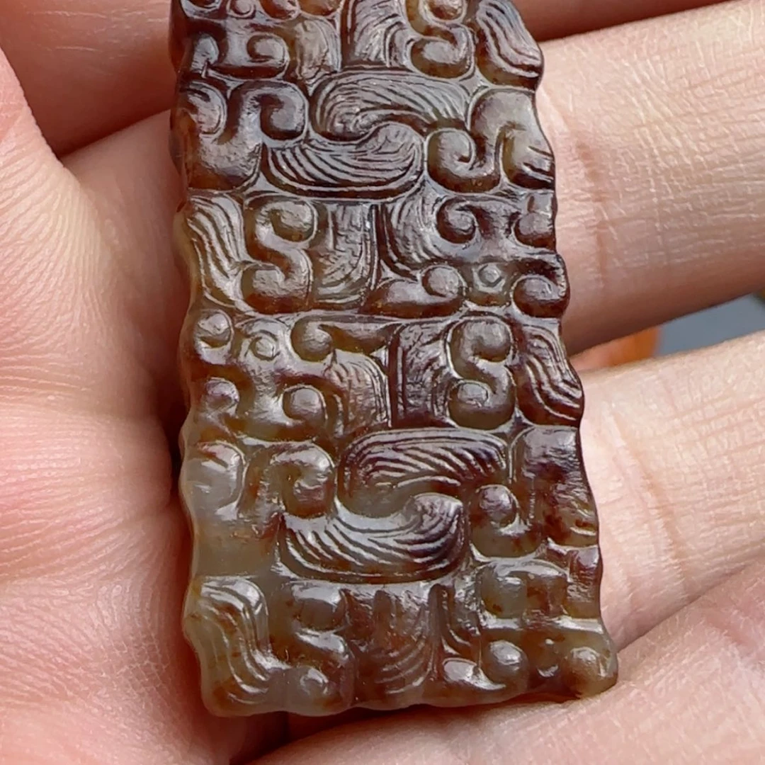 【闪购商品】和田玉(糖玉)车挂未镶嵌老*客