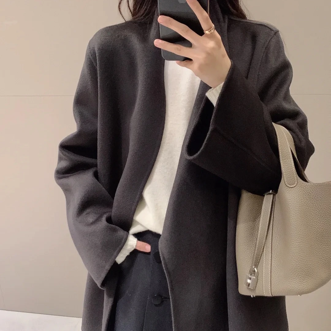 菜篮子包-美国卡梵淇头层牛皮手工缝制菜篮子女包