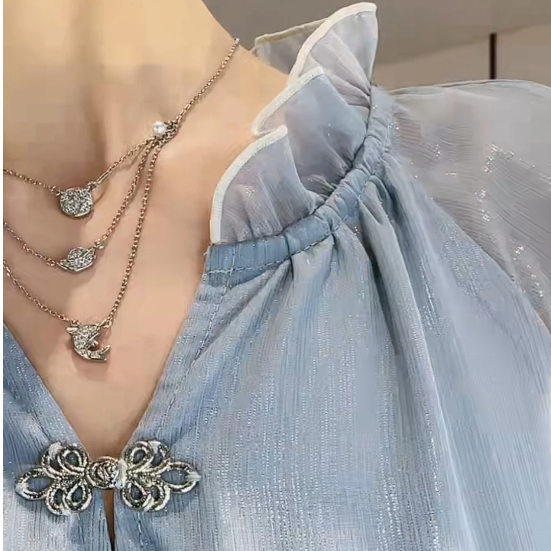 钛钢项链 吞吞穿搭日记【小幸运】精致闪亮  百搭吸睛项链