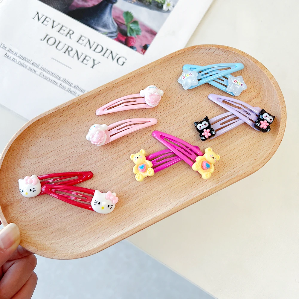 新款儿童卡通可爱动物星星BB夹碎发夹刘海夹女孩发饰