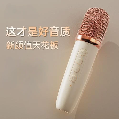 网红款无线K歌神器话筒音响蓝牙麦克风通用k歌话筒音响一体式