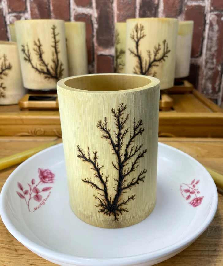电击竹手工艺品——两图随机发