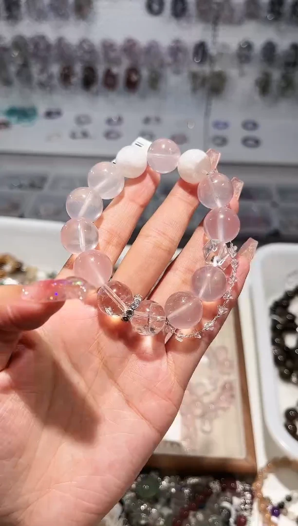 【闪购商品】烟晶手链银S925镶嵌发货发其一颜色微差