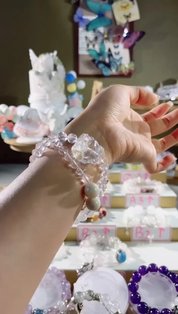 【闪购商品】水晶手链未镶嵌多样性发货发其一颜色微差