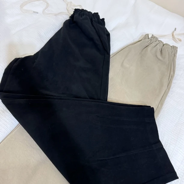 东大门秋冬新款pepper磨毛气球裤