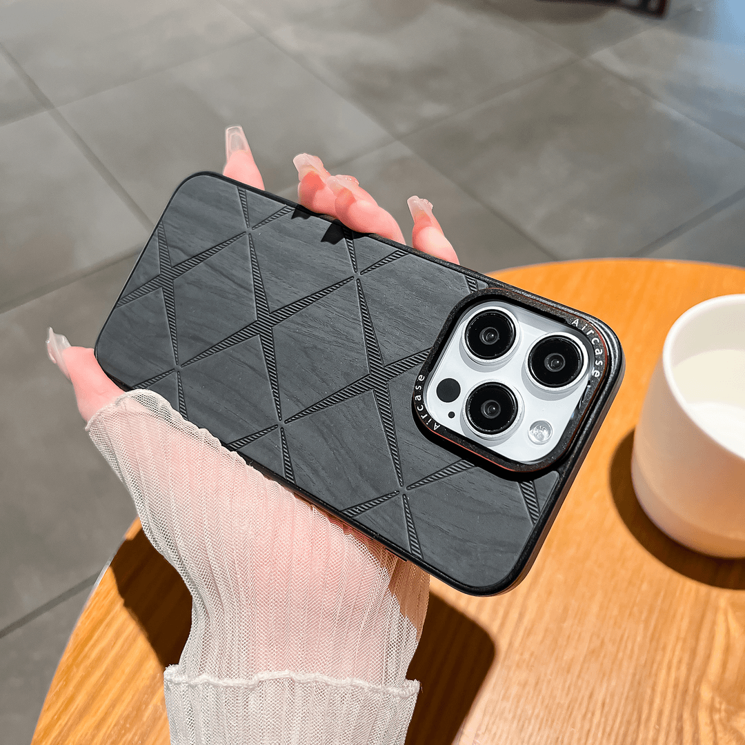 keycharm/卡采 适用苹果15promax手机壳高颜值磨砂皮纹14防指纹防摔超薄13保护套