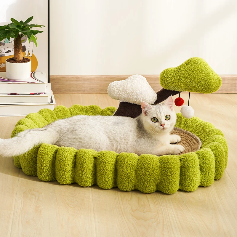 摇钱树猫抓盆猫窝一体剑麻耐抓耐磨猫咪玩具