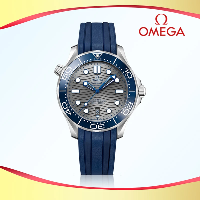 全新未使用 Omega/欧米茄 海马300灰胶/表径42mm手表