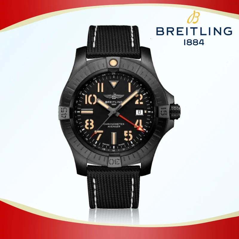 99新 BREITLING/百年灵 复仇者系列黑武士/表径45mm/公37800名表