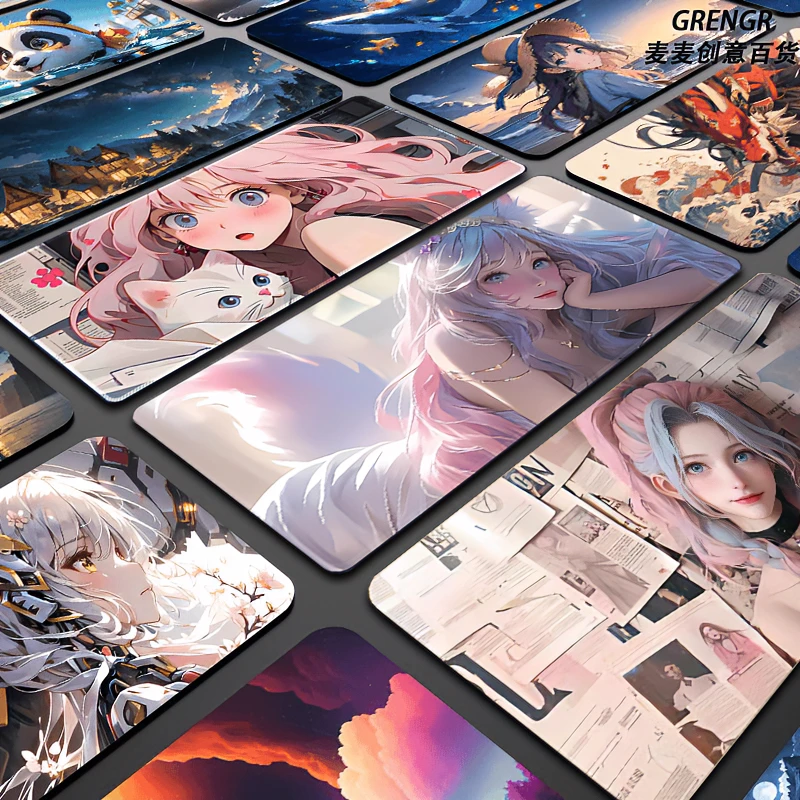 国风武侠鼠标垫超大动漫电脑键盘垫男生电竞滑鼠垫办公桌垫可定制