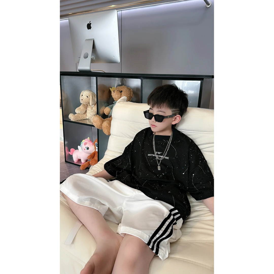 蛋蛋家[满天星T恤】0190黑色满天星短袖