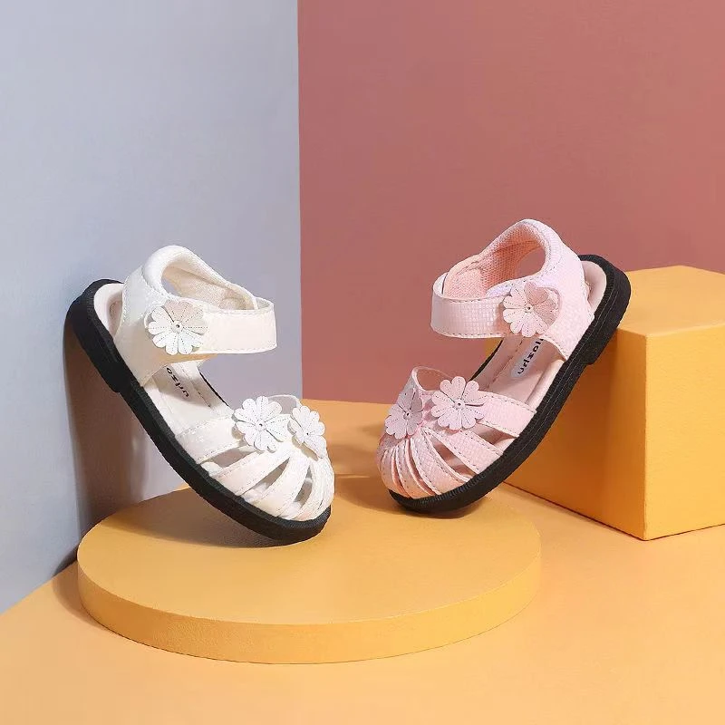 夏季女孩公主鞋  女宝宝学步凉鞋防滑婴幼儿软底女童凉鞋