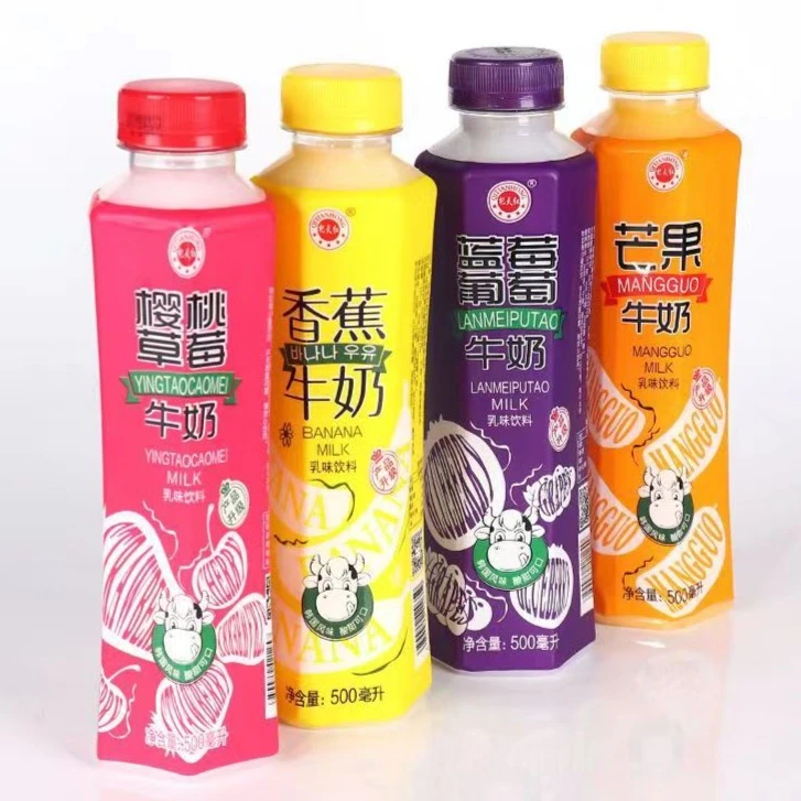 新货香蕉牛奶芒果蓝莓草莓牛奶果味椰奶饮料奶昔整箱15瓶*500ml