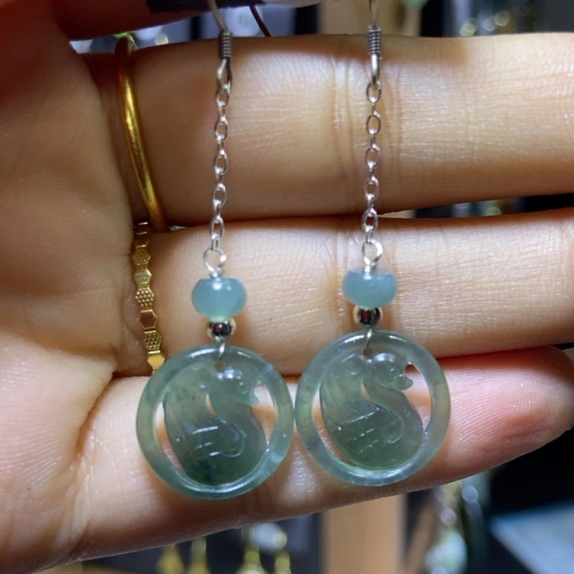 【闪购商品】翡翠耳饰未镶嵌